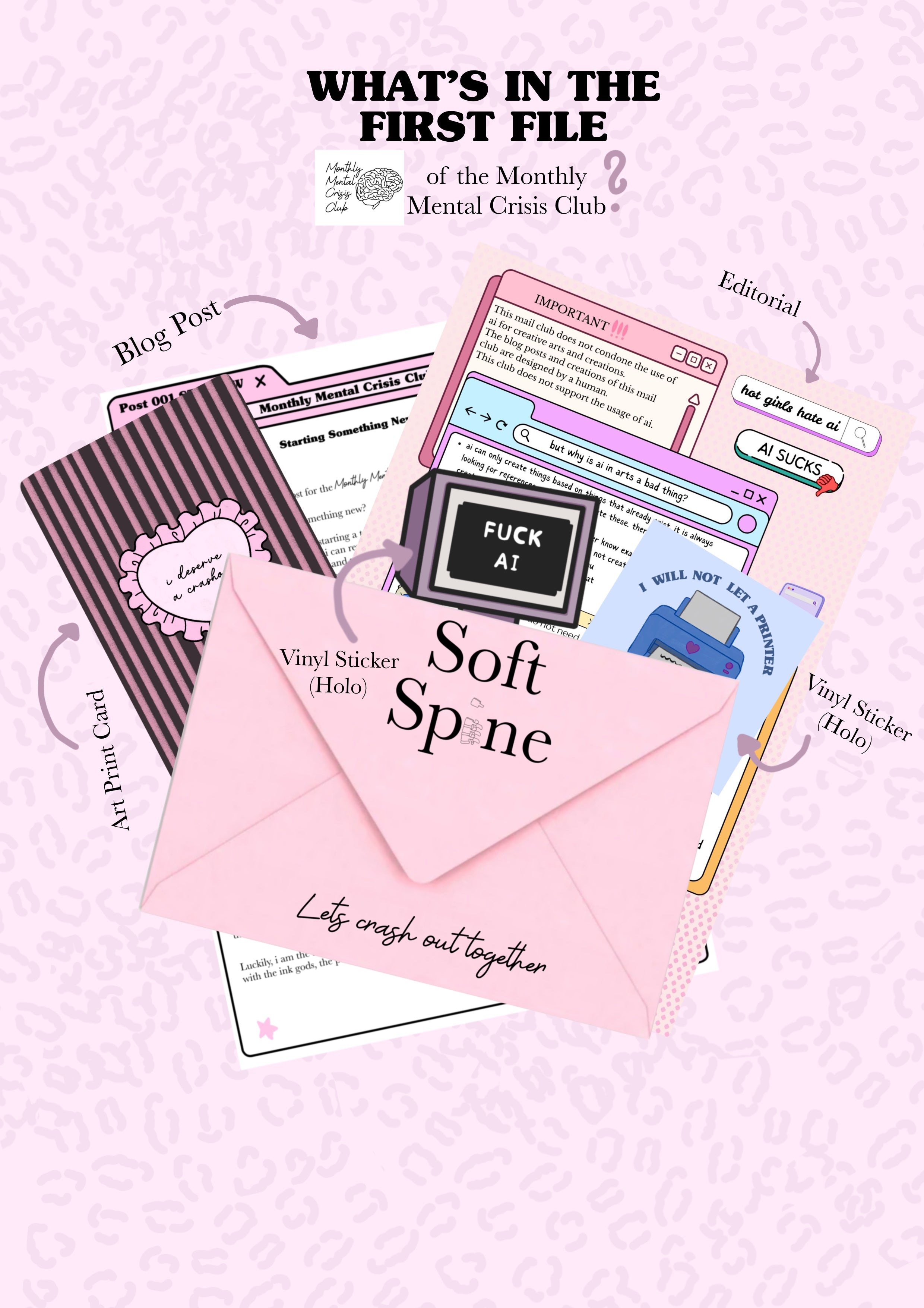 Monthly Mental Crisis Club | Snail Mail Club Abonnement 